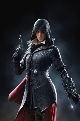 Assassin's Creed Syndicate, video game, girl warrior, art, 240x320 wallpaper