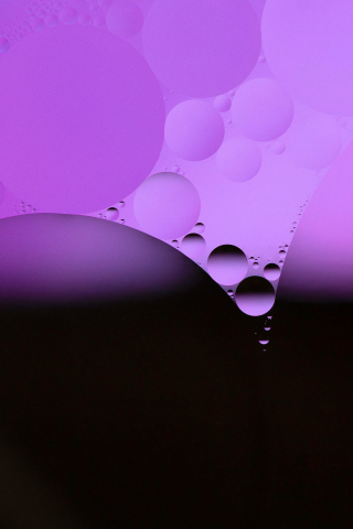 Violet-dark bubble, close up, 240x320 wallpaper