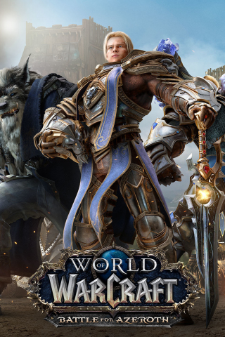 World of Warcraft: Battle for Azeroth, video game, warriors, 240x320 wallpaper