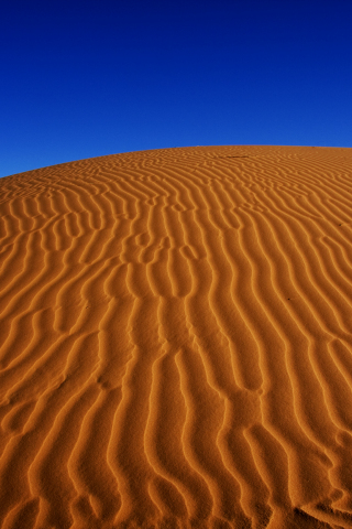 Desert, nature, sand, dunes, blue sky, 240x320 wallpaper