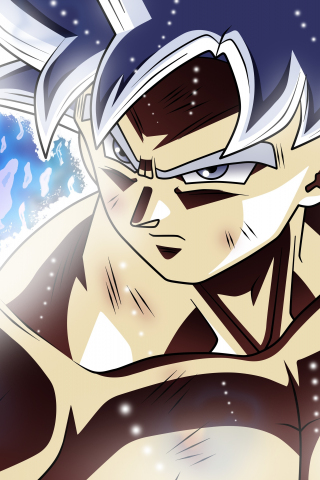 Goku, dragon ball super, ultra instinct, 240x320 wallpaper