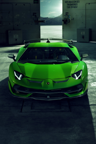 Sports car, Lamborghini Aventador SVJ, 240x320 wallpaper