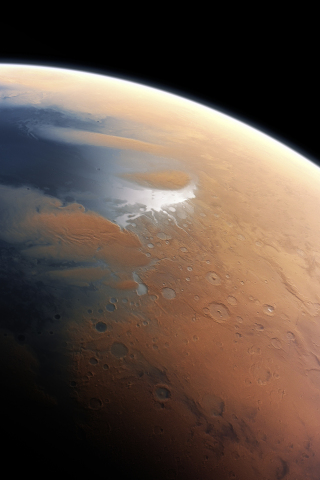 Mars, space, surface, planet, 240x320 wallpaper