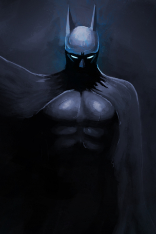 Dark batman art, 240x320 wallpaper