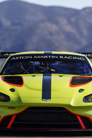 Aston martin vulcan amr pro, race car, 2018, 240x320 wallpaper