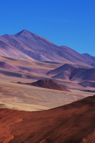 Northern Argentina, mountains, desert, landscape, 240x320 wallpaper