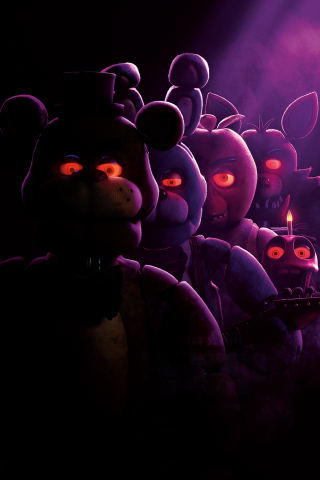 Five Nights at Freddy's, horror movies, toys, 240x320 wallpaper