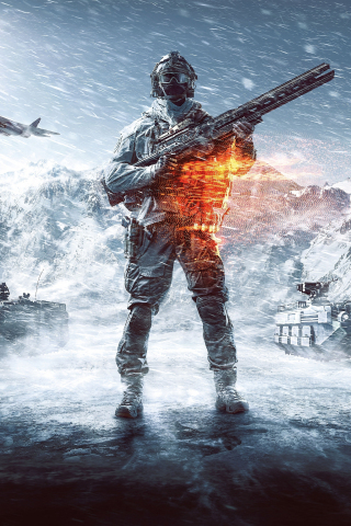 Battlefield 1, tanks, soldier, game, 240x320 wallpaper