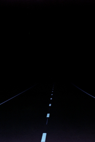 Highway, dark, minimal, 240x320 wallpaper