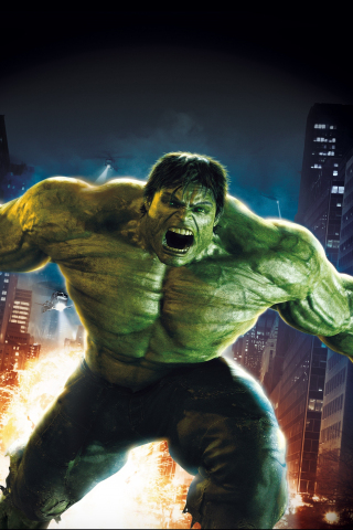 The Incredible Hulk, superhero, movie, 240x320 wallpaper