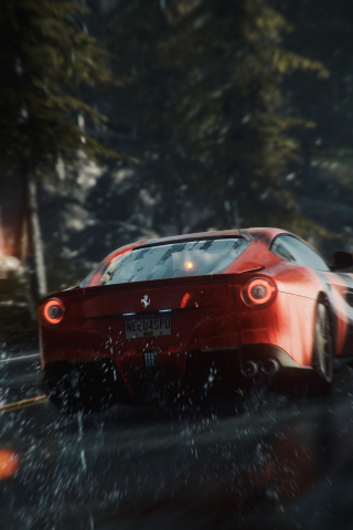 Need for Speed Rivals, Ferrari car, video game, 240x320 wallpaper