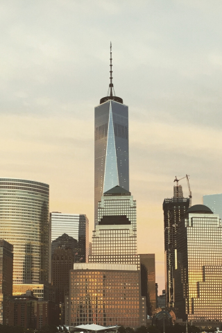 New York, skyline, buildings, city, 240x320 wallpaper