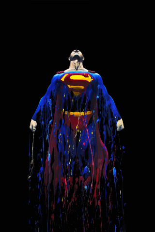 2020 superman, flight, dark, 240x320 wallpaper