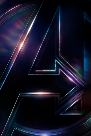 Avengers: infinity war, 2018, movie, logo, dark, 240x320 wallpaper