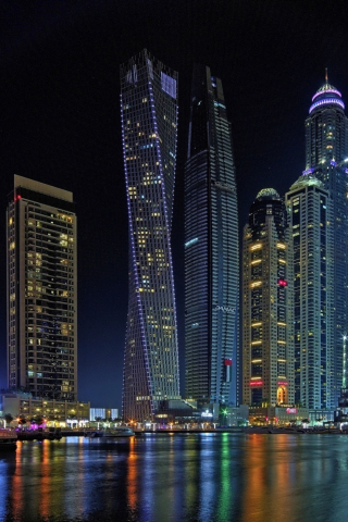 Cityscape, Dubai, buildings, and skyscraper of city, 240x320 wallpaper