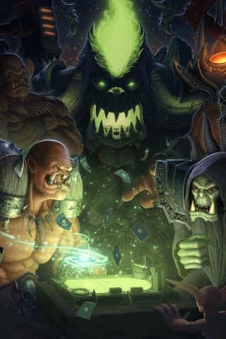 Hearthstone: heroes of warcraft, play, video game, 240x320 wallpaper