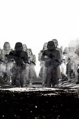 Snowtroopers, star wars: the last jedi, movie, soldier, 240x320 wallpaper