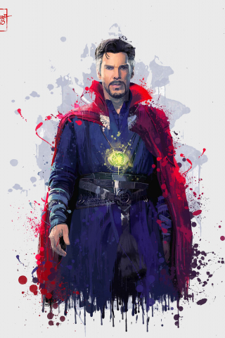 Doctor Strange, Avengers: infinity war, artwork, 240x320 wallpaper