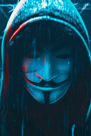 Anonymous identity, behind the mask, artwork, 240x320 wallpaper