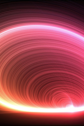 Glowing circle, motion lines, 240x320 wallpaper