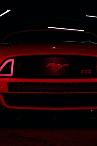 Headlight, Need for speed, ford mustang, 240x320 wallpaper
