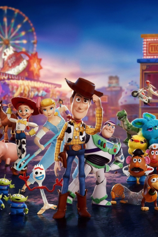 Toy story 4, Pixar Movie, 2019, 240x320 wallpaper