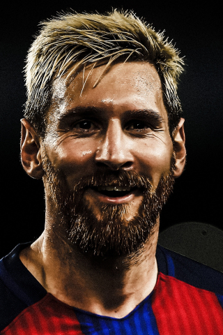 Smile, celebrity, Lionel Messi, 240x320 wallpaper