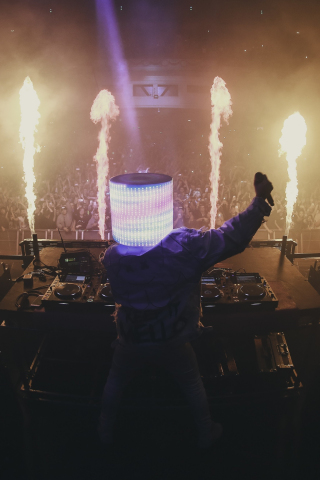 Marshmello, Music producer, live event, party, audience, 240x320 wallpaper