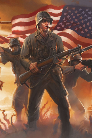 Fallout 4, video game, soldier, 240x320 wallpaper