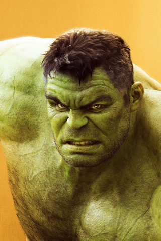 Hulk, marvel, Avengers: Infinity War, angry, 240x320 wallpaper