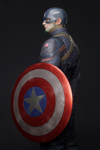 Captain America, First Avenger, superhero, 2020 artwork, 240x320 wallpaper