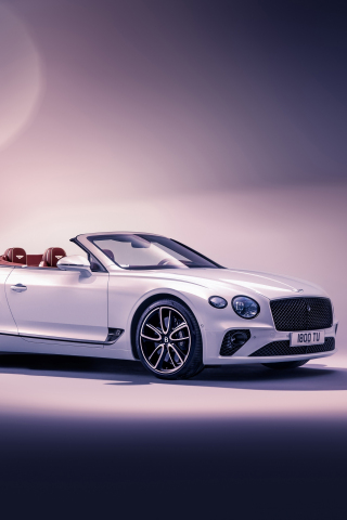 Luxury vehicle, white, Bentley Continental GT, 240x320 wallpaper