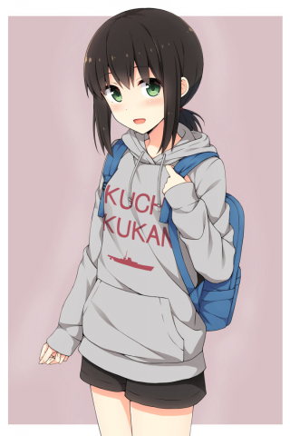 Fubuki, kancolle, anime girl, cute, 240x320 wallpaper