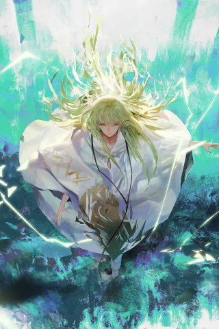 Art, Enkidu, Fate/Grand Order, anime, 240x320 wallpaper