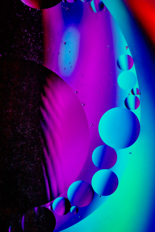 Close up, bubbles, 240x320 wallpaper