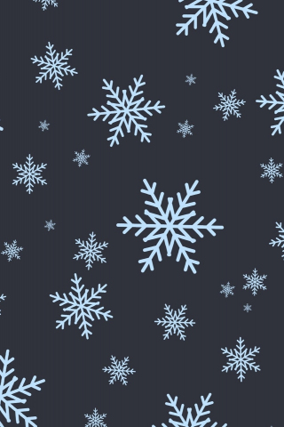 Snowflakes, pattern, abstract, 240x320 wallpaper