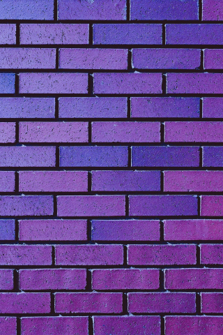 Violet wall, bricks, pattern, 240x320 wallpaper