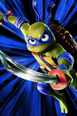 Mutant Mayhem, Turtle Ninja, 2023 movie, 240x320 wallpaper