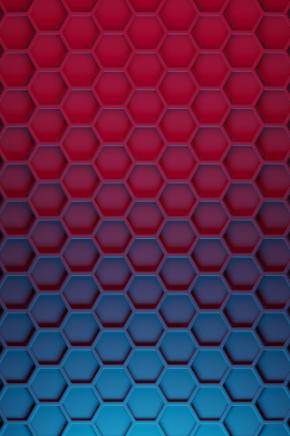 Abstract, hexagon, gradient texture, pattern, 240x320 wallpaper