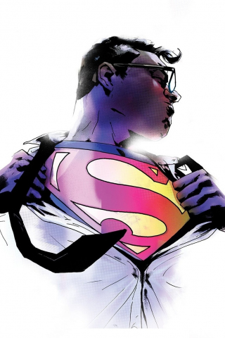 Superman, action comics, artwork, 240x320 wallpaper