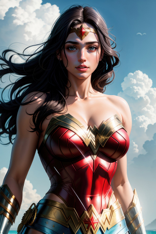 Wonder Woman, beautiful Amazonian, 240x320 wallpaper