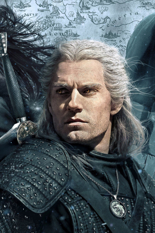 The Witcher, TV series, lead cast, 2020, 240x320 wallpaper