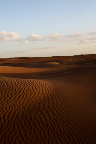 Desert, sand, sunset, sky, 240x320 wallpaper