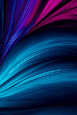 Huawei Matebook Pro, stock, blue-dark waves, 240x320 wallpaper