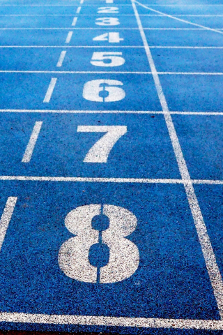 Running track, sports, numbers, typos, 240x320 wallpaper