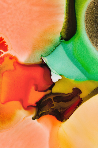 Liquid art, macro view, stock, colorful, 240x320 wallpaper