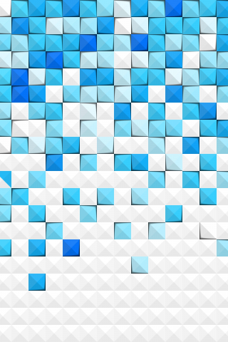 Texture, blue, white, squares, abstract, 240x320 wallpaper