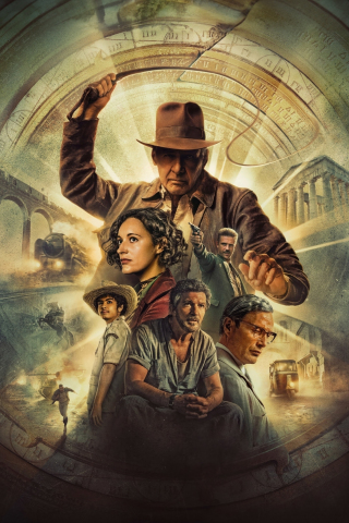 Movie, Indiana Jones and the Dial of Destiny, poster, 240x320 wallpaper