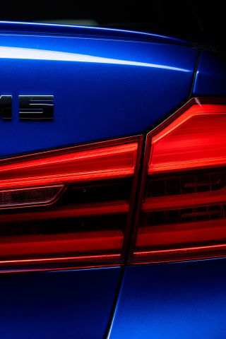 BMW M5, tail lights, 2019, 240x320 wallpaper