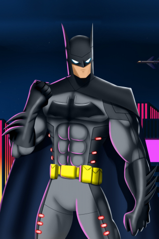 DC's batman, digital art, 240x320 wallpaper